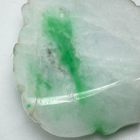 Laughing Buddha Jade Pendant With 14K Gold Bail - Picture 9 of 12